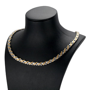 Rainso Magnetic Jewelry Set Hologram Power Necklaces Bracelets Chain & Link Classic Wedding Health Jewellry for Lady / Unisex