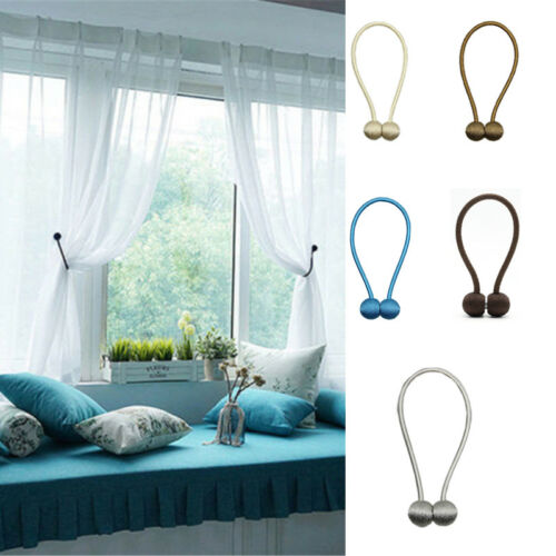 Rideau de boule magnétique perle 1 pièce | Pince à corde de liaison, dos de support, Clips de boucles, Accessoires Accessoires support de crochet, décorations de maison