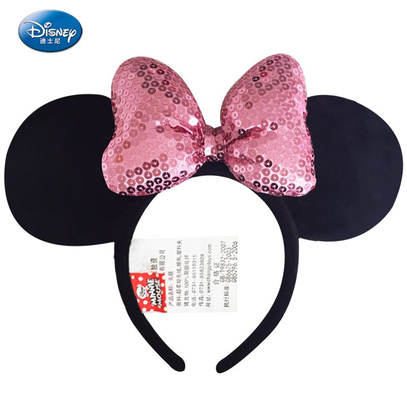 Disney Plush Mickey Mouse Minnie Mickey Disneyland Edition Headdress Hair Bands Princess Head Hoop Girls Toys for children Gift