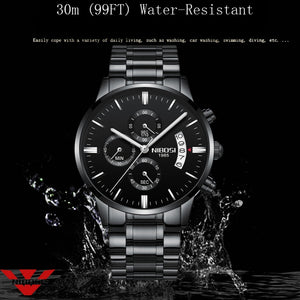 NIBOSI 2020 Mens Watches Top Brand Luxury Men Blue Watch Military Sport Wristwatch Quartz Watch erkek saat Relogio Masculino