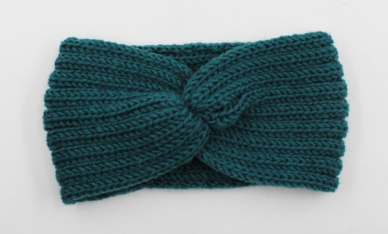 New Knitted Knot Cross Headband for Women Autumn Winter Girls Hair Accessories Headwear Elastic Hair Band Hair Accessories