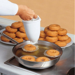 Plastic Mini Donuts Maker Dessert Dispenser Deep Fry Donut Mold Easy Fast Portable Arabic Waffle Mold Gadget Kitchen Tools