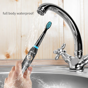 Seago Sonic Electric Toothbrush Tooth brush USB Rechargeable adult Waterproof Ultrasonic automatic 5 Mode with Travel case