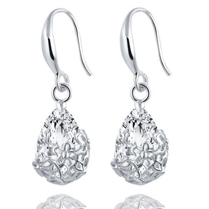 17KM New High Quality Classic Romantic Gold Color Crystal Drop Earrings Anniversary long Dangle earrings Jewelry for women