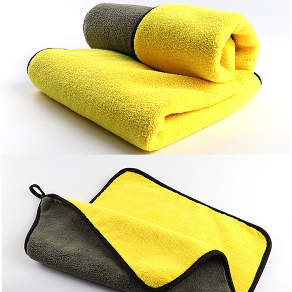 Mling 30x3 0/60CM lavage de voiture serviette en microfibre nettoyage de voiture tissu de séchage ourlet tissu d'entretien de voiture détaillant serviette de lavage de voiture pour Toyota