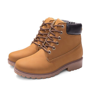 Winter Shoes Women Flat Heel Boots