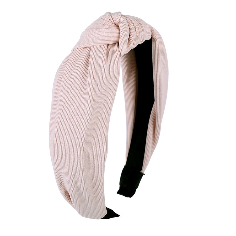 Haimeikang Solid Colors Hair Knotted Hair Band for Women Headbands Hairbands Headwear 2018 New Arrival