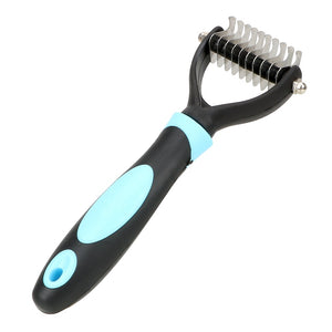 HOOMIN Pet Fur Knot Cutter Dog Grooming Shedding Rake Dog Cat Hair Removal Comb Pet Brush Grooming Tool