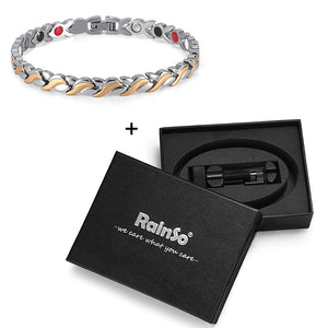 Rainso Magnetic Jewelry Set Hologram Power Necklaces Bracelets Chain & Link Classic Wedding Health Jewellry for Lady / Unisex