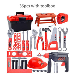 Enfants boîte à outils Kit jouets éducatifs Simulation réparation outils jouets perceuse plastique jeu apprentissage ingénierie Puzzle jouets cadeaux pour garçon