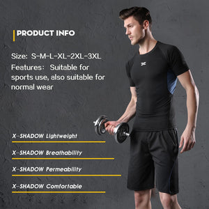 5 Pcs/Set Men's Tracksuit Gym Fitness Compression Sports Suit Clothes Running Jogging Sport Wear Exercise Workout Tights