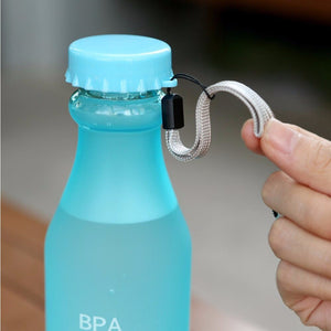High Quality Frosted Water Bottles Portable Leak-proof Bike Sports Unbreakable 550ml Plastic Bottle Kettle For Travel Outdoor