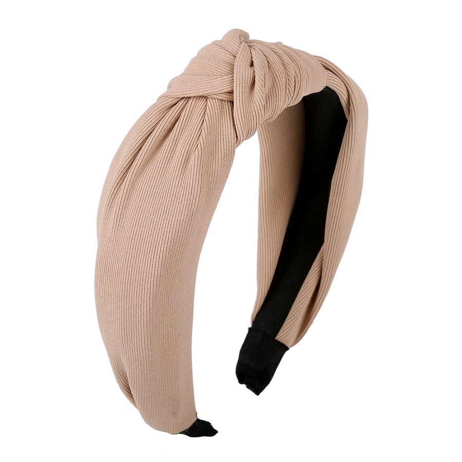 Haimeikang Solid Colors Hair Knotted Hair Band for Women Headbands Hairbands Headwear 2018 New Arrival