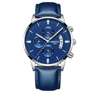 NIBOSI 2020 Mens Watches Top Brand Luxury Men Blue Watch Military Sport Wristwatch Quartz Watch erkek saat Relogio Masculino