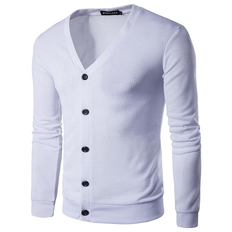 Fashion men Sweater jacket Autumn winter thin Casual knit coat mens Solid color slim Cardigan New Male Single-breasted outerwear
