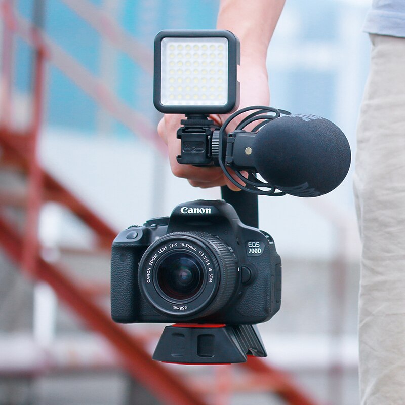 Ulanzi u-grip Pro Triple montage sur chaussure stabilisateur vidéo poignée vidéo poignée caméra téléphone Kit de montage vidéo pour Nikon Canon iPhone X 8 7