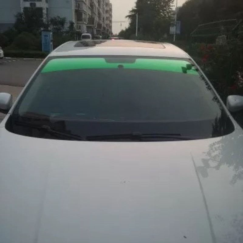 Pare-soleil avant 20x150cm noir | Film de teinture pour voiture, dégradé de Protection solaire, pour la conduite du conducteur