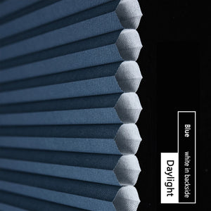 Made-to-Order Blackout Motorized Cellular Shades, Cordless Honeycomb blinds, Remote and Batteries Included