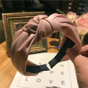 Haimeikang Solid Colors Hair Knotted Hair Band for Women Headbands Hairbands Headwear 2018 New Arrival