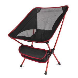 Portable Folding Fishing Chair Camping Chair Seat 600D Oxford Cloth Aluminium Fishing Chair for Outdoor Picnic BBQ Beach Chair