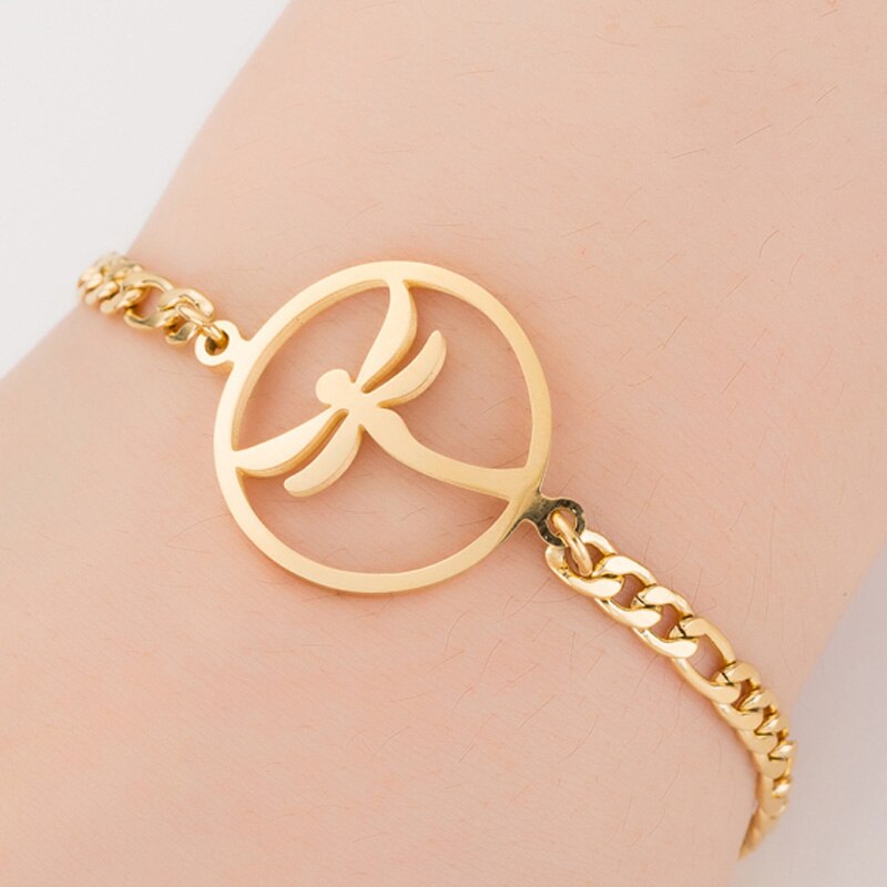 SMJEL Hot Stainless Steel Bracelet for Women Lovely Animal Butterfly Elephant Strand Bracelets Bangles Jewelry Accessories