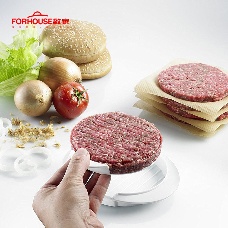 Hamburger Meat Beef Maker Grill Burger Patty Press Mold Mould Kitchen Utensils For Hamburger Press ABS+TPR