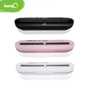 saengQ Best Vacuum Food Sealer 220V/110V Automatic Commercial Household Food Vacuum Sealer Packaging Machine Include 10Pcs Bags