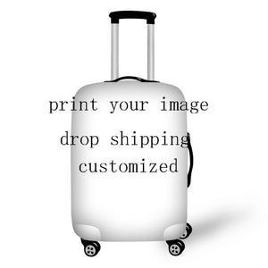 FORUDESIGNS Jack Skellington Brand Design Luggage Cover Protector Nightmare Before Christmas Print Travel Elastic Suitcase Cases