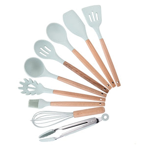 Silicone Kitchenware Cooking Utensils Set Heat Resistant Kitchen Non-Stick Cooking Utensils Baking Tools With Storage Box Tools