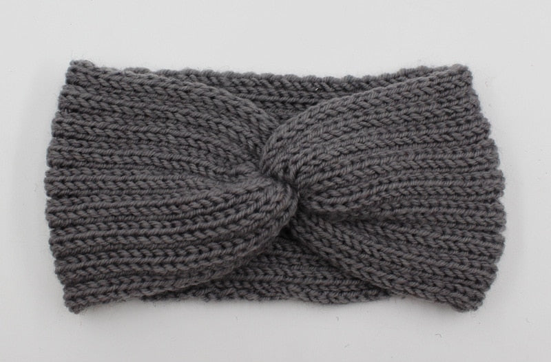 New Knitted Knot Cross Headband for Women Autumn Winter Girls Hair Accessories Headwear Elastic Hair Band Hair Accessories