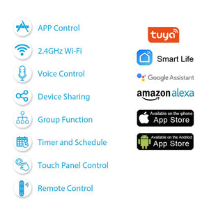 LoraTap - Interrupteur tactile rideaux et volet roulant électrique avec télécommande - Alexa et Google Home
