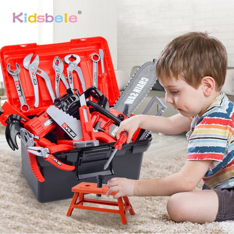 Enfants boîte à outils Kit jouets éducatifs Simulation réparation outils jouets perceuse plastique jeu apprentissage ingénierie Puzzle jouets cadeaux pour garçon