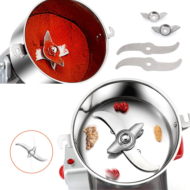 700g Grains Spices Hebals Cereals Coffee Dry Food Grinder Mill Grinding Machine gristmill home medicine flour powder crusher