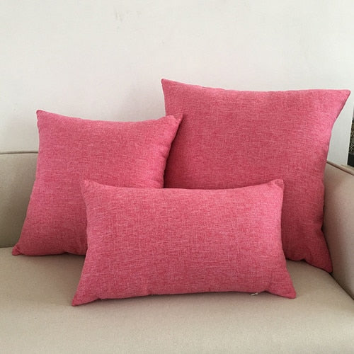 Solid sofa cushion cover 30x50/40x40/45x45/40x60/50x50/55x55/60x60cm decorative throw pillow case cover for car seat chair decor