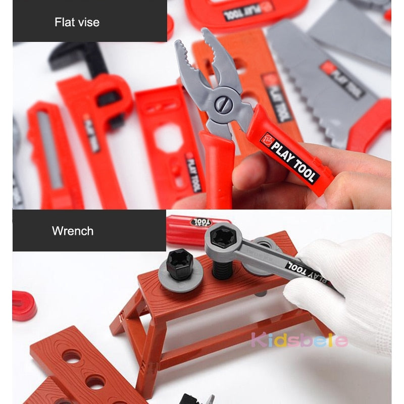 Enfants boîte à outils Kit jouets éducatifs Simulation réparation outils jouets perceuse plastique jeu apprentissage ingénierie Puzzle jouets cadeaux pour garçon