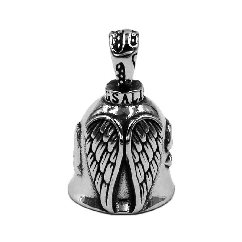 Live To Ride Eagle Biker Bell Pendant Stainless Steel Wings Skull Rose Lady Rider Masonic USA Flag Indians Pendant Gift P0496