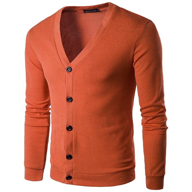 Fashion men Sweater jacket Autumn winter thin Casual knit coat mens Solid color slim Cardigan New Male Single-breasted outerwear