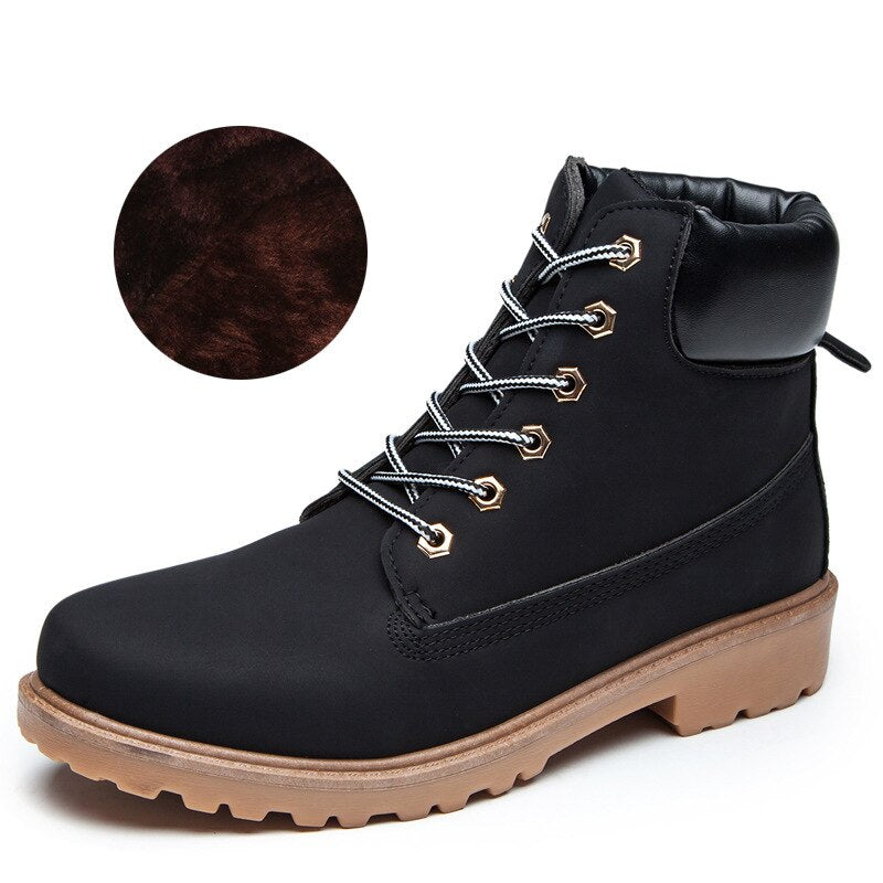 Winter Shoes Women Flat Heel Boots