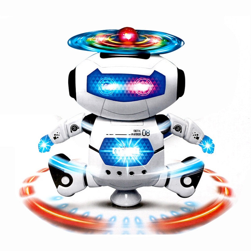 Hot 360 espace rotatif intelligent danse astronaute Robot musique lumière LED électronique marche drôle jouets pour enfants enfants cadeau d'anniversaire