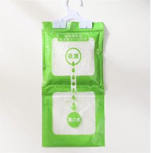 Closet Dehumidifier Hook up Air Dryer Clothes Dryer 110g with Water Collecting Bag