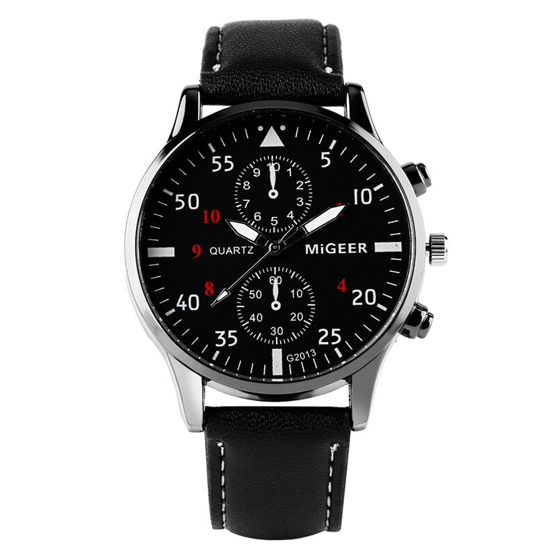 Mens Watches Luxury Minimalist Quartz Wrist Watch Card Holder Wallet Watches Men Gift Set Watches for Dad Husband Boy Friend