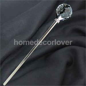Princess Scepter Wand Fairy Angel Magic Stick Cosplay Party Favor Fancy Dress Up Costume Props Silver