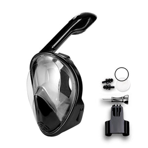 COPOZZ Full Face Scuba Diving Mask Anti Fog Goggles with Camera Mount Underwater Wide View Snorkel Swimming mask for Adult Youth
