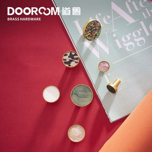 Dooroom Brass Hooks Shell Nordic Pastoral White Gold Bathroom Indoor Kitchen Hallway Wall Clothes Hooks Wall Hangings Row Hooks