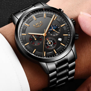 Relojes 2020 Watch Men LIGE Fashion Sport Quartz Clock Mens Watches Top Brand Luxury Business Waterproof Watch Relogio Masculino