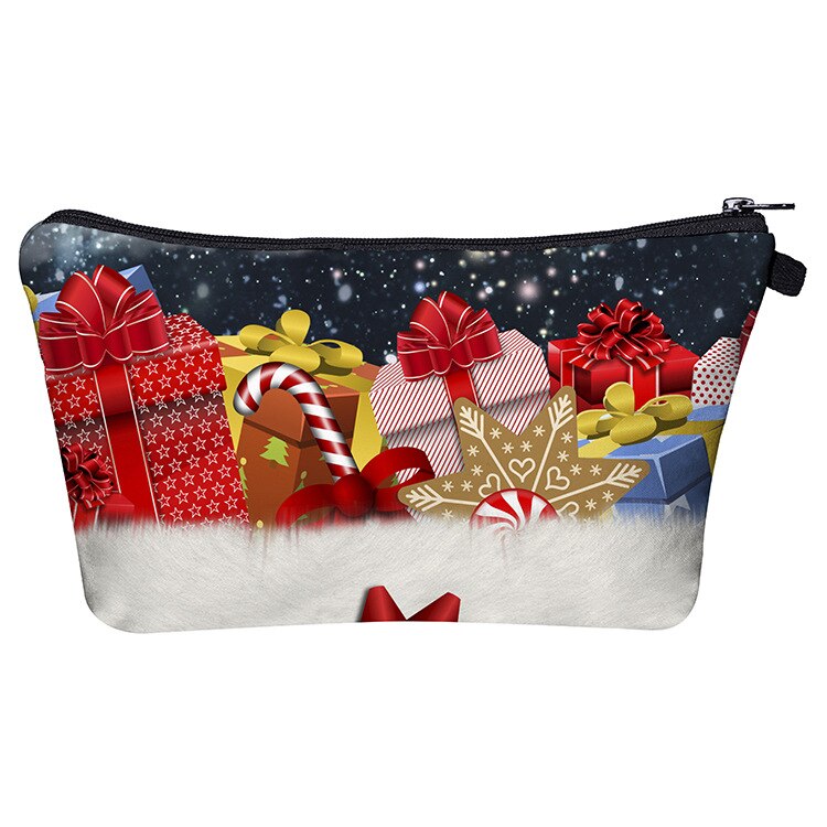 eTya Women Christmas Cosmetic Bag Travel Organizer Beauty Makeup Bag Fashion Women Brand Make Up Wash Pouch Toiletry Bags Case