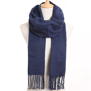 [VIANOSI] 2020 Plaid Winter Scarf Women Warm Foulard Solid Scarves Fashion Casual Scarfs Cashmere Bufandas Hombre