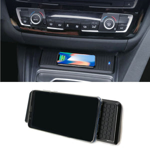 For BMW 3 Series F30 F31 F82 F32 F34 F36 car QI wireless charger fast charging module cup holder panel accessories for iPhone