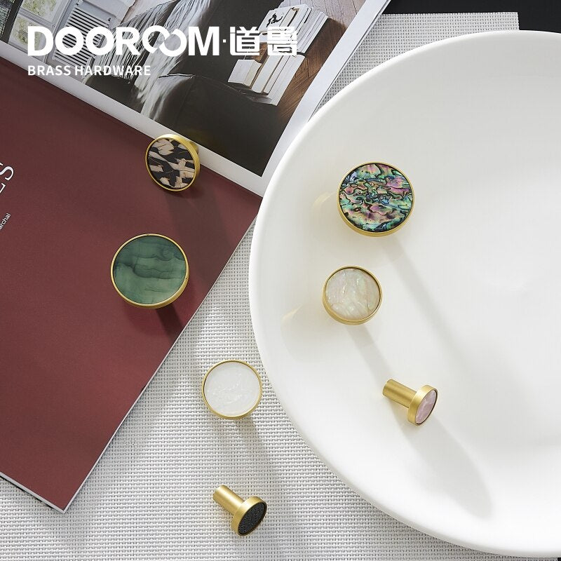Dooroom Brass Hooks Shell Nordic Pastoral White Gold Bathroom Indoor Kitchen Hallway Wall Clothes Hooks Wall Hangings Row Hooks