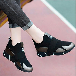 Women's sneakers shoes 2020 spring and autumn new elastic sets of feet casual shoes thick bottom breathable mesh women's shoes